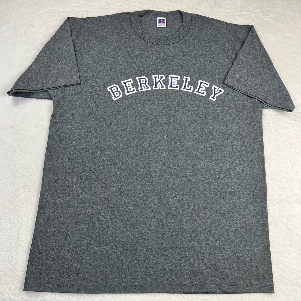 Berkeley University College Russell Athletic Vintage Gray  T-Shirt size Large